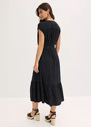 Hemdblusenkleid aus fließender Viscose, bonprix
