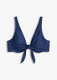 Haut de bikini à armatures, aspect jean, bonprix