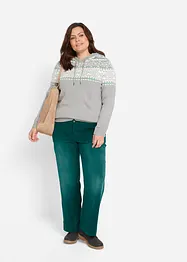 Stretch-Cordhose, Wide, bonprix