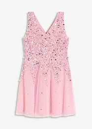 Robe courte à sequins, bonprix
