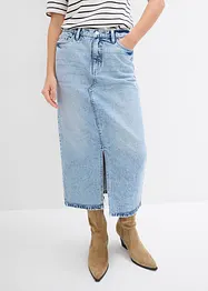 Jeansrock in Midilänge, bonprix