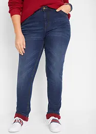 Jean droit taille haute, thermique, bonprix