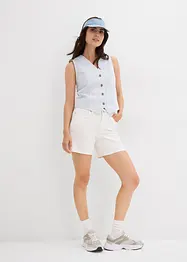 Jeans-Bermuda Mid Waist, Low Stretch, bonprix
