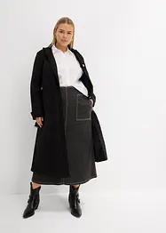 Jeansrock Mid Waist, Midilänge, bonprix