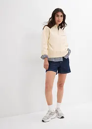 Jeans-Shorts High Waist, Low Stretch, bonprix