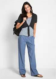 Leinen-Hose mit weitem Bein, bonprix