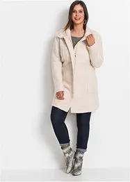 Manteau court en maille bouclette, bonprix