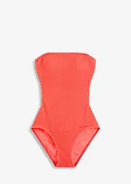 Strukturierter Badeanzug mit transparenten Trägern, bonprix