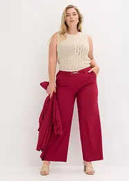 Pantalon large avec ceinture décorative, bonprix