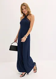 Jersey-Jumpsuit mit Laser-Cut Outs, bonprix