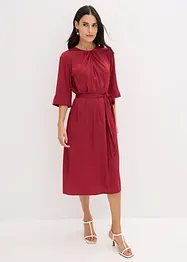 Midikleid aus glänzendem Satin, bonprix