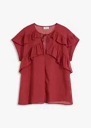 Chiffonbluse mit Volants, bonprix
