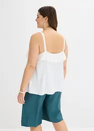 Top à bretelles fines en satin brillant, bonprix