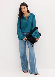 Blouse bohème en  fine viscose mélangée, bonprix