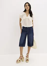 Jeans-Bermuda Mid Waist, Low Stretch, bonprix