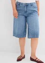 Bermuda en jean taille mi-haute, peu extensible, bonprix
