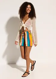 Transparente Strand Ajour-Strickjacke, bonprix