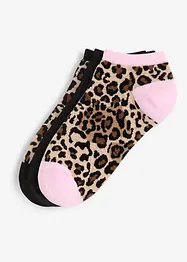 Lot de 3 paires de socquettes en coton mélangé, bonprix