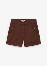 Twill-Shorts mit hohem Bund, bonprix