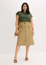 T-shirt avec détails au crochet, bonprix