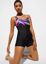 Schnelltrocknender Sport-Badeanzug mit Bein, bonprix