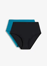 Highwaist-Bikinihose im Doppelpack (2er Pack), bonprix