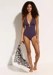 Maillot 1 pièce à décolleté plongeant, bonprix