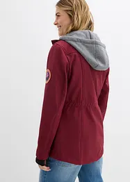 Veste longue en softshell déperlant, style 2 en 1, bonprix