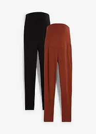 Lot de 2 leggings de grossesse avec coton, bonprix