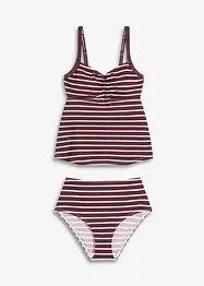 Tankini (ens. 2 pces) avec décolleté froncé, bonprix