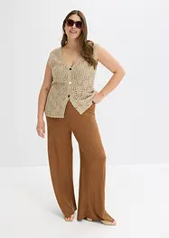 Gilet sans manches en maille ajourée, bonprix