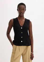 Ajour Strick-Weste, bonprix