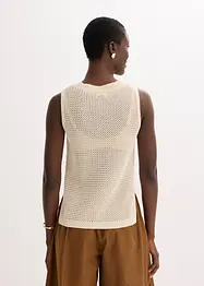 Ajour Stricktop mit metallisierenden Fasern, bonprix