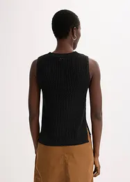 Ajour Stricktop mit metallisierenden Fasern, bonprix