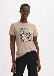 T-Shirt mit Leoprint, bonprix