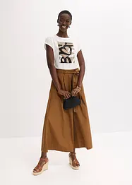 Shirt mit Viskose und Glitzersteinen, bonprix
