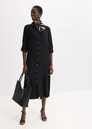 Hemdblusenkleid mit Leiterspitze, bonprix