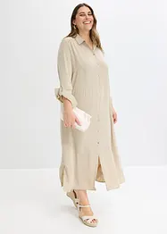 Hemdblusenkleid mit Leiterspitze, bonprix