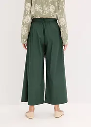 Pantalon en popeline de coton et ceinture (ens. 2 pces), bonprix