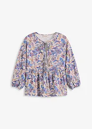 Blouse en jersey avec laçage, bonprix