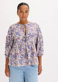Blouse en jersey avec laçage, bonprix