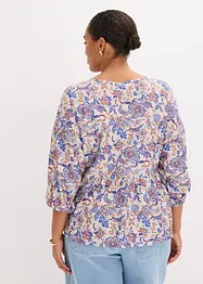 Blouse en jersey avec laçage, bonprix