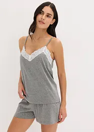 Pyjashort avec bordure dentelle, bonprix