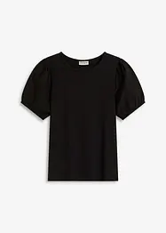 Jerseyshirt mit Ärmeln aus Baumwollpopeline, bonprix