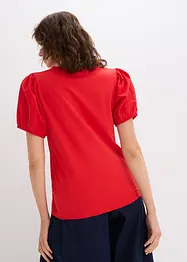 Jerseyshirt mit Ärmeln aus Baumwollpopeline, bonprix