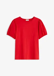 Jerseyshirt mit Ärmeln aus Baumwollpopeline, bonprix