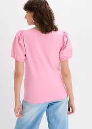 Jerseyshirt mit Ärmeln aus Baumwollpopeline, bonprix