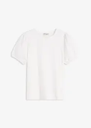Jerseyshirt mit Ärmeln aus Baumwollpopeline, bonprix