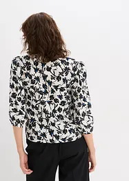 Chemisier manches courtes en tissu texturé, bonprix