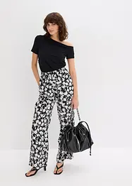 Palazzo-Hose aus strukturiertem Material, bonprix